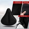 Bike Seat Cover, Comfortable Padded Bicycle Saddle Cushion with Waterproof/Dust Resistant Cover, Great for exercise stationary bikes and outdoor BikingBlack view 2