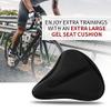 Bike Seat Cover, Comfortable Padded Bicycle Saddle Cushion with Waterproof/Dust Resistant Cover, Great for exercise stationary bikes and outdoor BikingBlack view 4