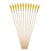 ZSHJGJR 31.5 Inch Archery Turkey Feather Fletching Wooden Arrows Traditional Hunting Arrows with Broadheads for Recurve Longbow Shooting Target Practice (type1 Yellow, 12pcs) view 2