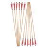 ZSHJGJR 31.5 Inch Archery Turkey Feather Fletching Wooden Arrows Traditional Hunting Arrows with Broadheads for Recurve Longbow Shooting Target Practice (type1 red, 12pcs) view 2