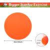WUSHUANG 10 Inch Poly Vinyl Spot Markers- Non Slip Rubber Agility Markers Flat Field Cones Floor Dots-for Exercise Drills, Sports, Games, Speed Agility Training -10 Pcs view 2