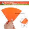 WUSHUANG 10 Inch Poly Vinyl Spot Markers- Non Slip Rubber Agility Markers Flat Field Cones Floor Dots-for Exercise Drills, Sports, Games, Speed Agility Training -10 Pcs view 3