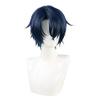 osseoca Dark Blue Cosplay Partial Bangs Hair Ends up Synthetic Hair Anime Halloween Carnival Comic Exhibition Cosplay Hair COS Ombre Wigs view 1