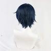osseoca Dark Blue Cosplay Partial Bangs Hair Ends up Synthetic Hair Anime Halloween Carnival Comic Exhibition Cosplay Hair COS Ombre Wigs view 2