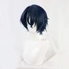 osseoca Dark Blue Cosplay Partial Bangs Hair Ends up Synthetic Hair Anime Halloween Carnival Comic Exhibition Cosplay Hair COS Ombre Wigs view 3