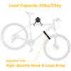 CyclingDeal Bike Wall Mount Rack - Adjustable, Extendable & Foldable - Indoor Storage Horizontal Cycling Hook Hanger Organiser - Safe & Secure for MTB, Road Bicycles in Garage or Home - Pack of 1 view 3