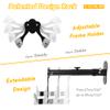 CyclingDeal Bike Wall Mount Rack - Adjustable, Extendable & Foldable - Indoor Storage Horizontal Cycling Hook Hanger Organiser - Safe & Secure for MTB, Road Bicycles in Garage or Home - Pack of 1 view 4