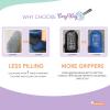 CozyWay Non-Slip Baby & Toddler Grip Socks - Non-Slip Gripper Soles - Toddler Socks With Grippers - 0-6M, Black/White/Gray, 12ct view 4