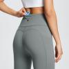baleaf Workout Leggings for Women Tummy Control with Pockets High Waisted Athletic 7/8 Ultra Soft Gym Yoga Petite Ankle Pants Gray 2XL view 3