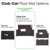 Xtreme Mats Club Car Compatible Golf Cart Mat, Full Coverage Rubber Floor Liner - Fits Club Car Models Precedent (2004-2025)/Onward & Tempo (2017-2025)/Villager & V4L (2019-2024) - Blue Trim view 2