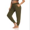 DIBAOLONG Womens Yoga Sweatpants Loose Workout Harem Joggers Casual Comfy Lounge Pajama Pants with Pockets Army Green 2XL view 3