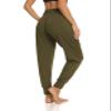 DIBAOLONG Womens Yoga Sweatpants Loose Workout Harem Joggers Casual Comfy Lounge Pajama Pants with Pockets Army Green 2XL view 4