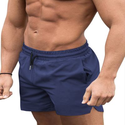 COOFANDY Men Swim Shorts Lightweight Classic Fit Sport Shorts with Mesh Lining Navy Blue