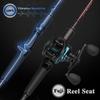 Cadence Vigor Baitcasting Rod 2-Piece Fishing Rods Ultralight & Sensitive Baitcaster Rod-30 Ton Carbon Fuji Reel Seat & Stainless Steel Guides with SiC Inserts Portable Baitcast Rods view 3