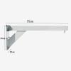 SHIJINHAO Heavy Punch Bag Wall Bracket, Safe and Secure, Easy to Install, Hook Hanging, Training Equipment, Steel Pipe, Family Martial Arts Hall, 2 Colors (Color : White, Size : 75x30x20cm) view 2