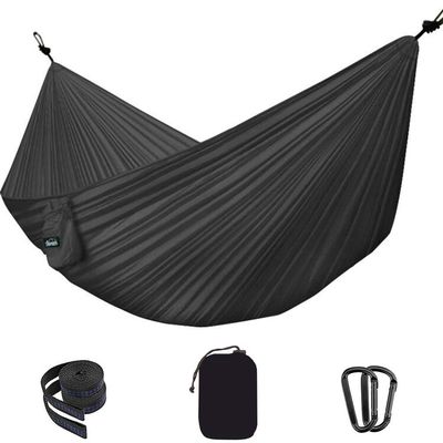 Nylon Single & Double Hammock Adult Camping Outdoor Backpacking Travel Survival Garden Swing Hunting Sleeping Bed Portable Hammock
