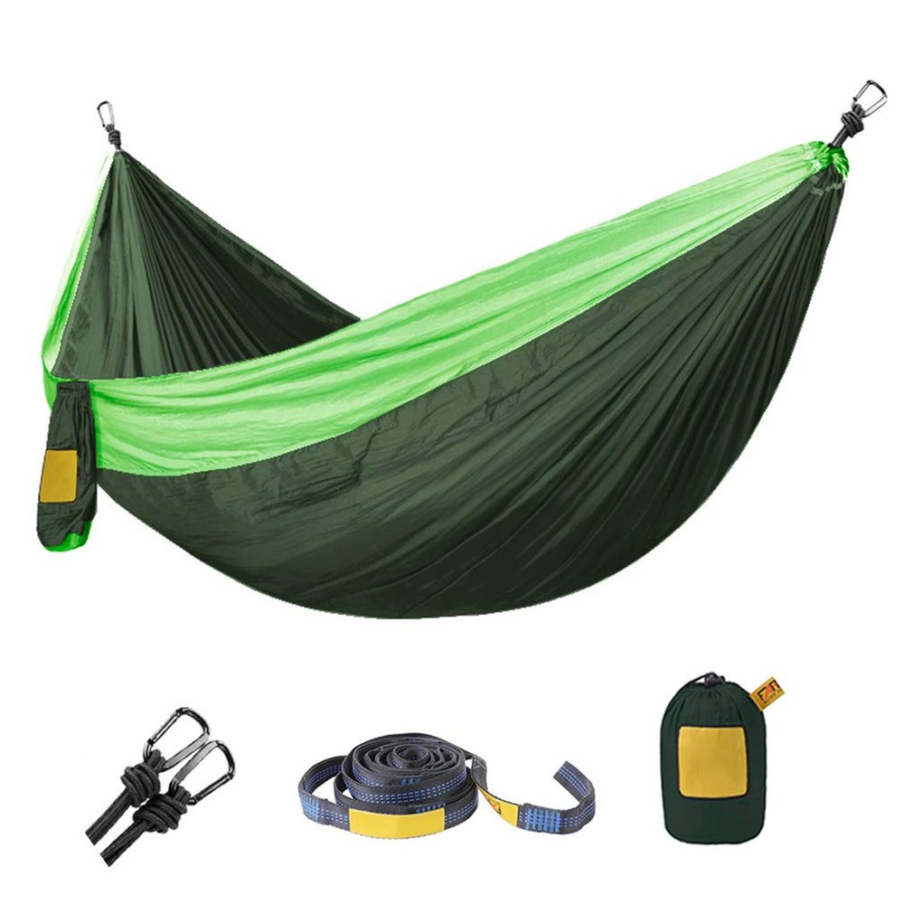 Hommock 280180Cm Portable Camping Parachute Hammock Survival Garden Outdoor Furniture Leisure Sleeping Travel Double Hanging Bed