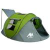 4 Person Pop Up Tents for Camping - AYAMAYA Waterproof Instant Family Tents with Skylight & Removable Rainfly, Upgraded Large Size with 2 Doors -Automatic Easy Setup Beach Tent with Poles view 1