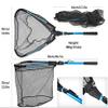 TABANA Foldable Fishing Net, Folding Rubber Coated Fish Landing Net, 78cm/30in Lightweight Fishing Net for Freshwater and Saltwater, Non-Slip Grip, Compact Storage, Easy Catch and Release (Red) view 4
