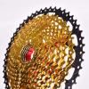 10-Speed Gold Cassette 11-50T/11-42T Wide Ratio Freewheel Mountain Bike MTB Bicycle Cassette Sprocket Compatible with Sarm,10-Speed 11-50T view 4
