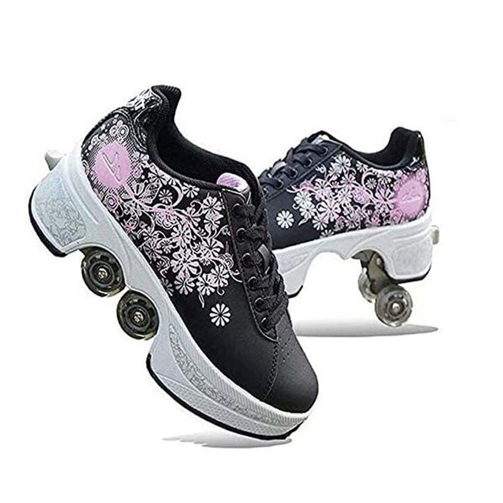 CHSSIH Roller Skates for Women,Roller Skates Adult,Outdoor Skates for Women,Quad Roller Shoes,Shoes with Wheels for Adults,Outdoor Skates for Women,Outdoor Skates for Women,L-37