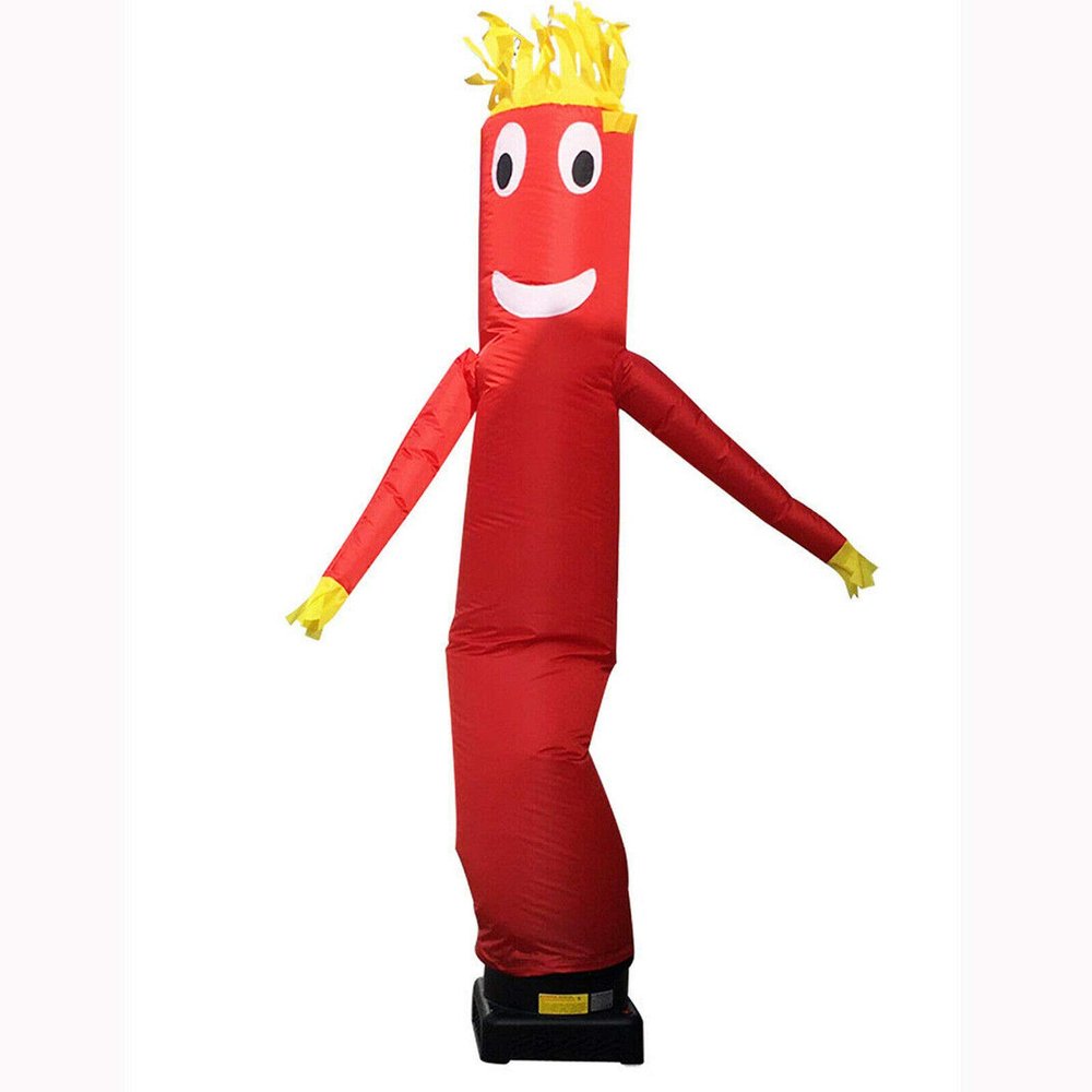 Gdrasuya10 Inflatable Dancer Puppet, Tube Man Inflatable Air Winder Dancer Dancing Funny Puppet Not Include Blower (Red, 10ft)