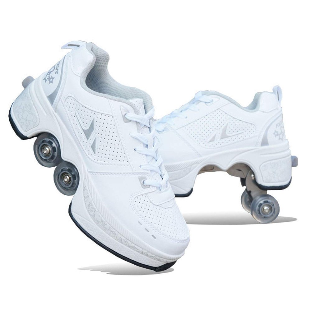 CHSSIH Roller Skates for Women,Roller Skates Adult,Outdoor Skates for Women,Quad Roller Shoes,Shoes with Wheels for Adults,Outdoor Skates for Women,Outdoor Skates for Women,F-31