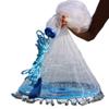 Lawaia Saltwater American Fishing Cast Net 3/8inch Mesh Size for Bait Trap Fish Heavy Duty Throw Net 4FT/5FT/6FT/7FT/8FT Radius Size Monofilament Thread Throwing Net view 1