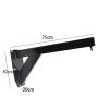 SHIJINHAO Heavy Punch Bag Wall Bracket, Safe and Secure, Easy to Install, Hook Hanging, Training Equipment, Steel Pipe, Family Martial Arts Hall, 2 Colors (Color : Black, Size : 75x30x20cm) view 2