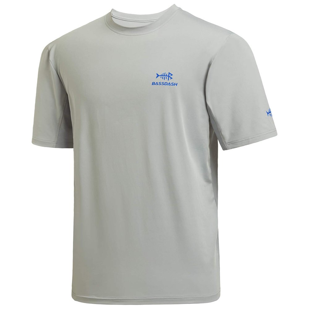 BASSDASH Mens UPF 50+ Sun Protection Fishing Shirt Short Sleeve UV T-Shirt