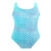 YEAHDOR Little Girls One Piece Bathing Suits Cute Cartoon Horse Printed X Back Swimwear for Surfing Diving Flash Fish Scale Gre 8 view 2