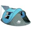 4 Person Pop Up Tents for Camping - AYAMAYA Waterproof Instant Family Tents with Skylight & Removable Rainfly, Upgraded Large Size with 2 Doors -Automatic Easy Setup Beach Tent with Poles view 1
