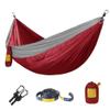 Hommock 280180Cm Portable Camping Parachute Hammock Survival Garden Outdoor Furniture Leisure Sleeping Travel Double Hanging Bed view 1