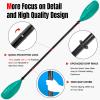 WONITAGO Kayak Paddles with Alloy Shaft and PP Blade, Floating Kayaking Oars, Adjustable 230-250 cm/90-98 Inches, Teal view 4