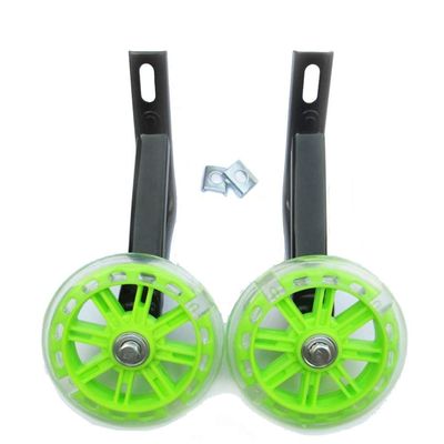 FUFU Training Wheels for Kids Bike Bicycle Stabilizers Support Wheels for 12 14 16 18 20 Inch Bicycle (Color : Green, Size : 20in)