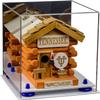 Better Display Cases Acrylic Versatile Display Case Display Case - Medium Square Box with Mirror Case, Dark Blue Risers and White Base 10" x 10" x 10" (V33/A028) view 1