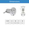 Ayunwei 1-1/2 Deck Fuel Fill/Filler for Boat with Keyless Cap Marine Polished 316 Stainless Steel Filler Cap for Yacht Trucks Tractors view 2
