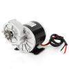 DNYSYSJ Electric Brush Geared Motor 24V 350W Gear Reduction Electric Motor with 9 Tooth Sprocket Quality Carbon Brush 300 RPM for E-Bike Scooter Go Kart Bicycle view 1