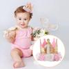 1st Birthday Hat Girl Decorations First For Baby Gifts Rose Gold Pink Crown Party One Year Old Princess view 2