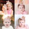 1st Birthday Hat Girl Decorations First For Baby Gifts Rose Gold Pink Crown Party One Year Old Princess view 3