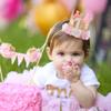 1st Birthday Hat Girl Decorations First For Baby Gifts Rose Gold Pink Crown Party One Year Old Princess view 4