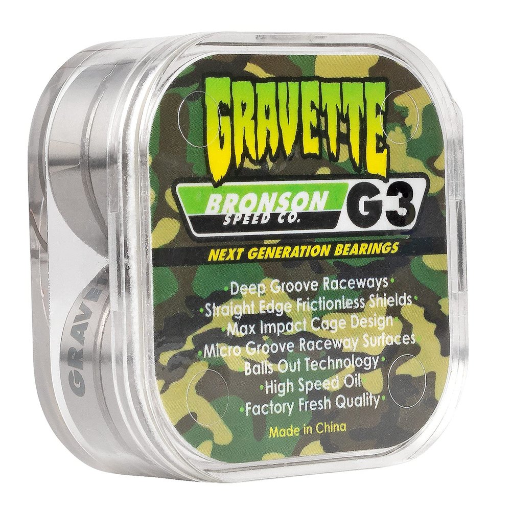 Bronson Speed Co David Gravette Pro G3 Skateboard Bearings