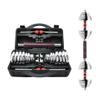30KG Cast Iron Adjustable Dumbbell Set, Red Free Weights Dumbbells Set with Connecting Rod for Home, Gym, Office Exercise Training view 4