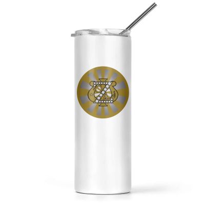 greeklife.store Zeta Psi Stainless Steel Skinny Tumbler 20 OZ, Vacuum Double Wall Insulated Tumbler Cup, Tumbler with Lid and Straw, Gift for Coffee Water Hot Cold Drinks (Zeta Psi - 1)