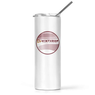greeklife.store Winthrop Stainless Steel Skinny Tumbler 20 OZ, Vacuum Double Wall Insulated Tumbler Cup, Tumbler with Lid and Straw, Gift for Coffee Water Hot Cold Drinks (Winthrop - 3)