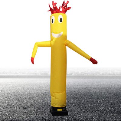 Gdrasuya10 Inflatable Dancer Puppet, Tube Man Inflatable Air Winder Dancer Dancing Funny Puppet Not Include Blower (Yellow, 10ft)