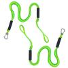 Bungee Dock Lines,4ft Boat Stretchable Dock Rope with Hook Jet Ski Marine Accessory for Power Boat,Kayak,Pontoon 2Pcs Green view 1