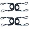 Bungee Dock Lines for Boats 4 Pack Boat Ropes for Docking with Loop Mooring Rope Boat Accessories for Kayak, Jet Ski, Pontoon view 1