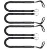 4 Pack Bungee Boat Dock Lines Mooring Rope Bungee Shock Cords Docking Rope Clip for PWC,Jet ski,Pontoon,Kayak,Canoe,Power Boat,Watercraft 4 Feet view 1