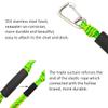 Bungee Boat Dock Lines Green Mooring Ropes 4 Pack with Stainless Steel Clip Accessories for Boats PWC, Kayak, Watercraft,SeaDoo,Jet Ski, Pontoon, Canoe, Power Boat(4ft -5.5ft) view 3